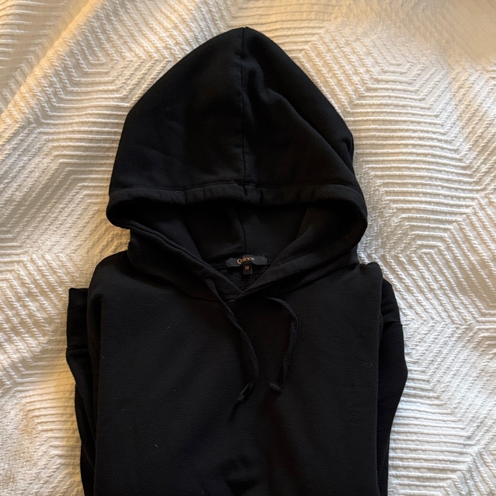 Quince SuperSoft Fleece Maternity & Nursing Hoodie Size M